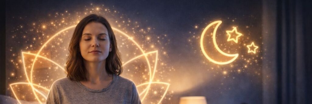 Meditasyonla Uykuya Geçiş Gece Rutininde Rahatlama