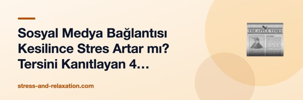 Sosyal Medya Bağlantısı Kesilince Stres Artar mı? Tersini Kanıtlayan 4 Araştırma
